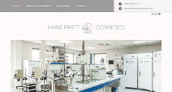 Desktop Screenshot of marieprattcosmetics.com